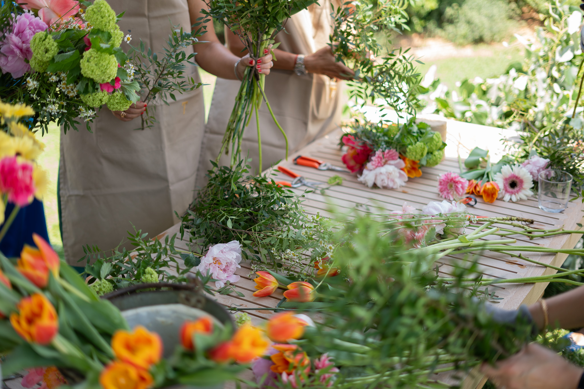 Mira Mikati garden brunch flower event | Tatoi club