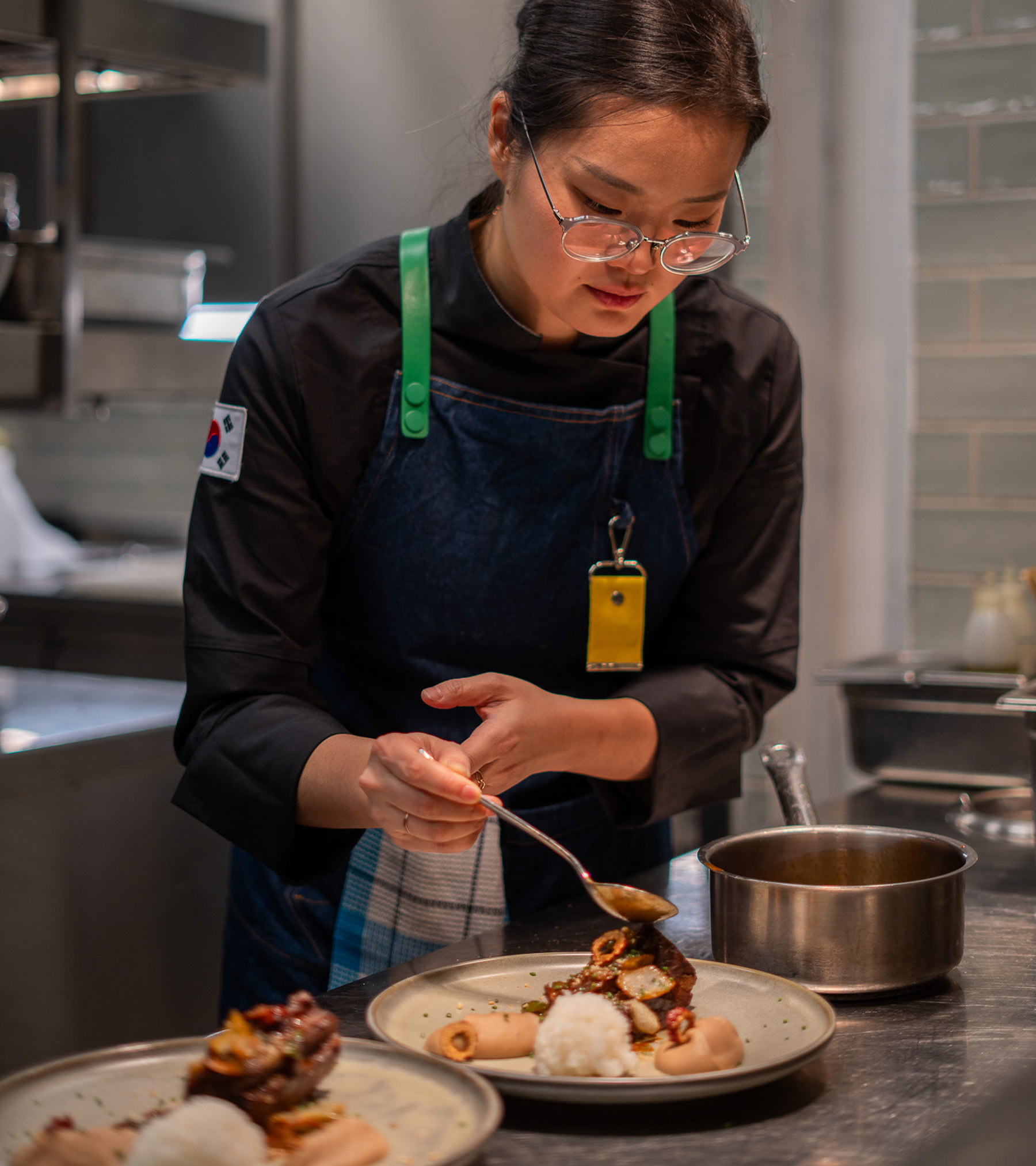 event korean night woman chef cooking TATOÏ-CLUB