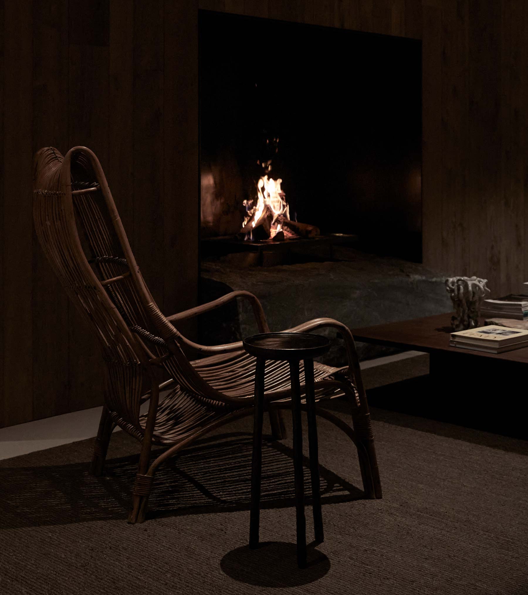 card lounge fireplace armchair | TATOÏ Club