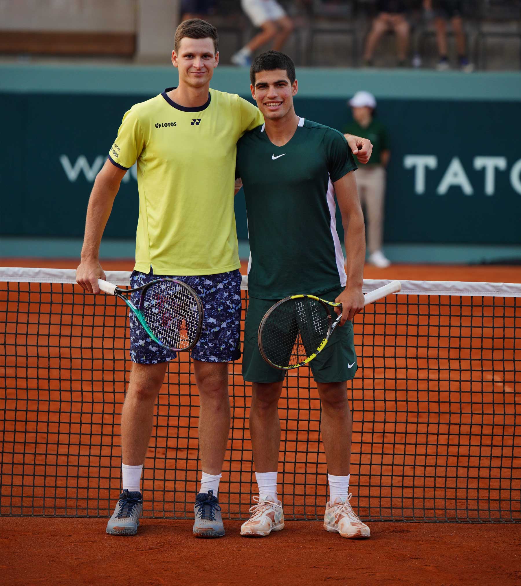 img future stars exhibition match tennis players Carlos Alcaraz Hubert Hurkacz | TATOÏ Club