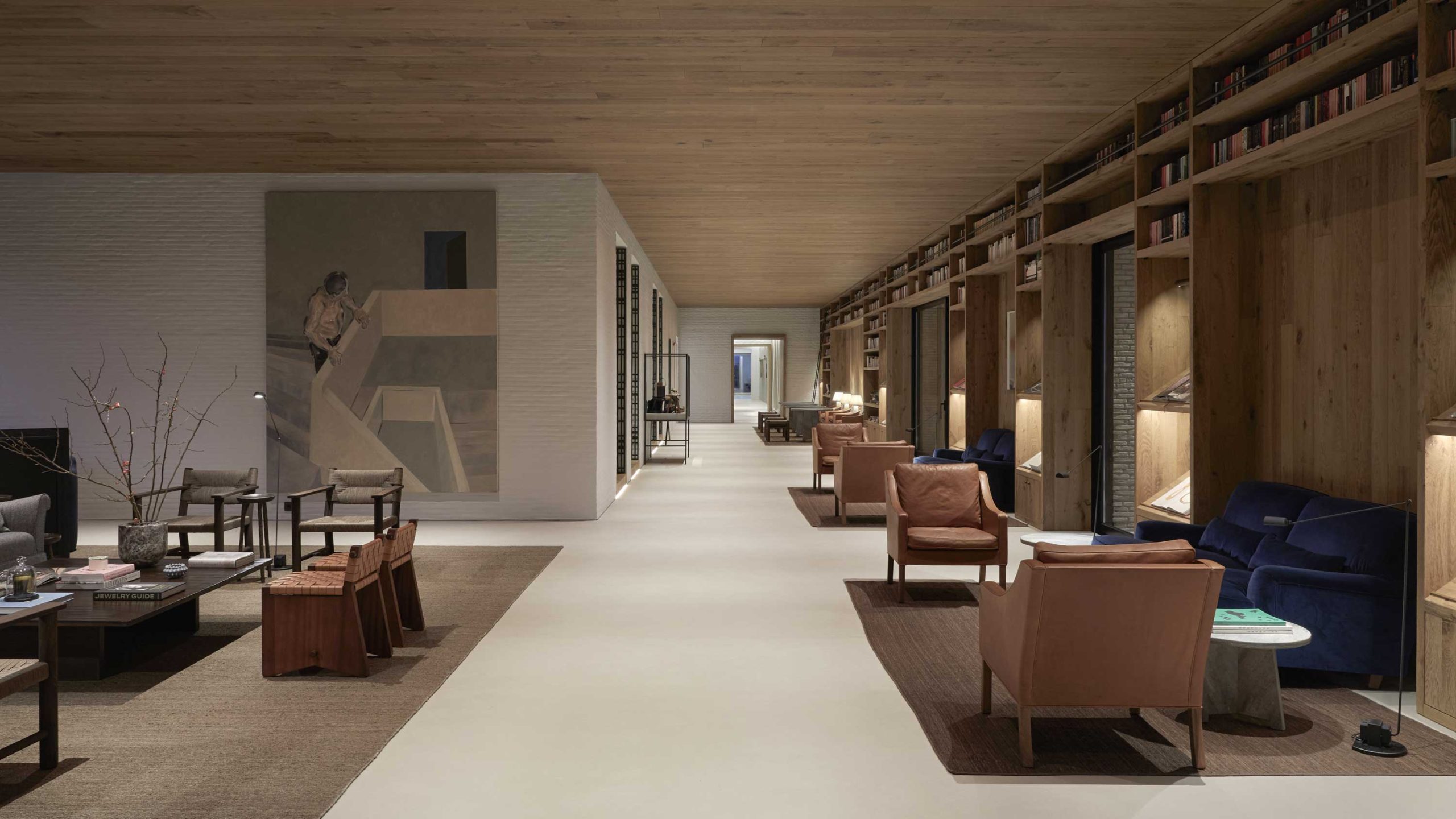 library corridor armchairs-TATOÏ-CLUB